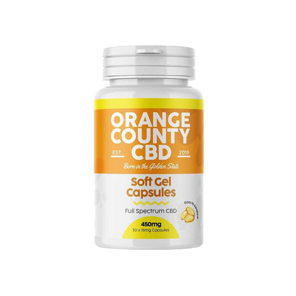 Orange County 450mg Full Spectrum CBD Capsules – 30 Caps 3 Orange County 450mg Full Spectrum CBD Capsules - 30 Caps
