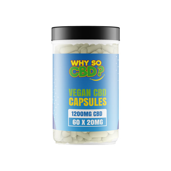 Why So CBD? 1200mg CBD Vegan Capsules – 60 Caps 3 Why So CBD? 1200mg CBD Vegan Capsules - 60 Caps