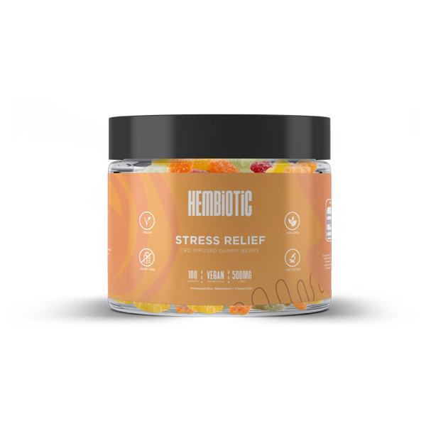 Hembiotic 500mg CBD Gummy Bears – 100g 8 Hembiotic 500mg CBD Gummy Bears - 100g - Image 6