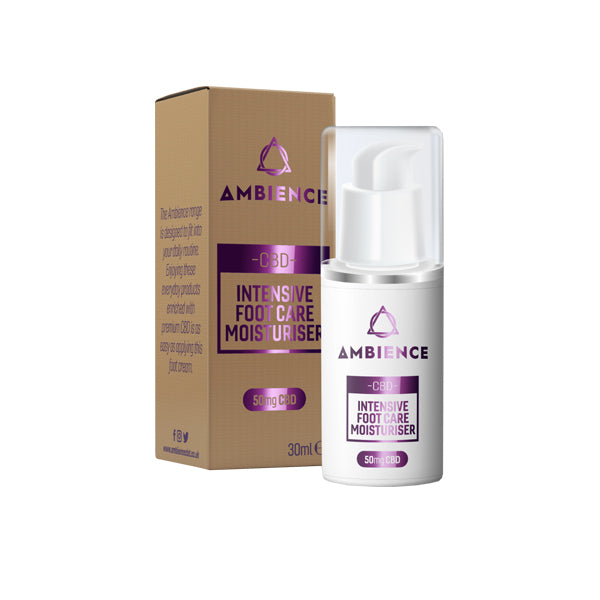 Ambience CBD Infused 50mg CBD Foot Care Moisturiser 30ml (Buy 1 Get 2 Free) 3 Ambience CBD Infused 50mg CBD Foot Care Moisturiser 30ml (Buy 1 Get 2 Free)