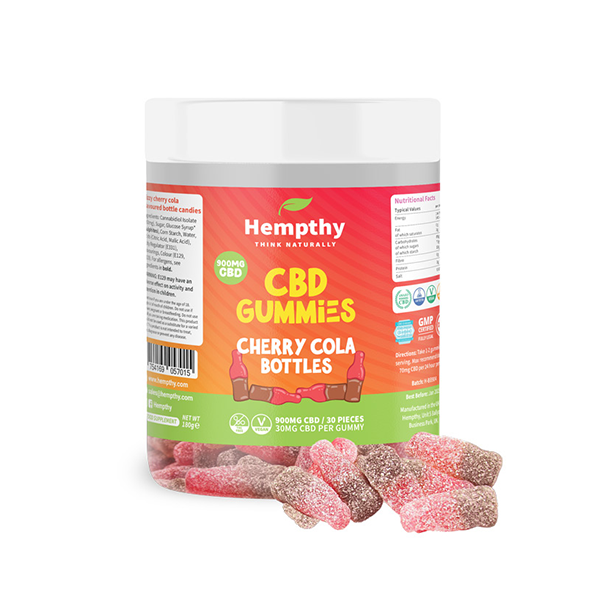 Hempthy 900mg CBD Cherry Cola Bottles – 30 Pieces 3 Hempthy 900mg CBD Cherry Cola Bottles - 30 Pieces
