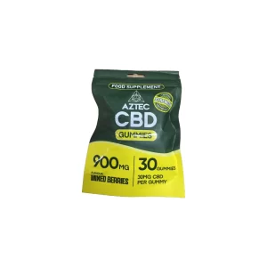 900mg Aztec CBD Gummies Mixed Berries – 30 Pcs